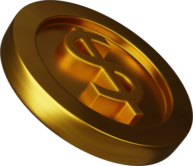 Golden coin